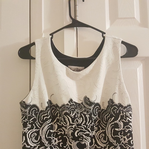 Joseph Ribkoff Black White Sleeveless Dress - Picture 2 of 8